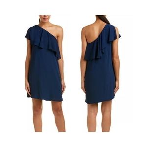 NWT Cece one shoulder ruffle dress